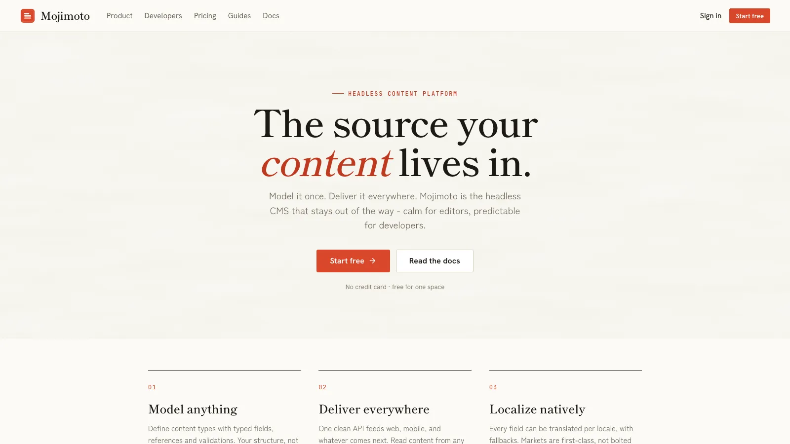 The Mojimoto website